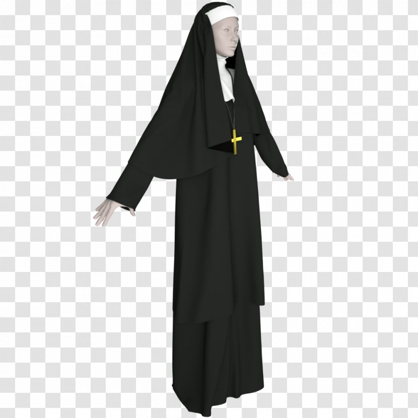 Nun Religious Habit Clothing Veil Wimple - Spotlight Lens Flare Transparent PNG