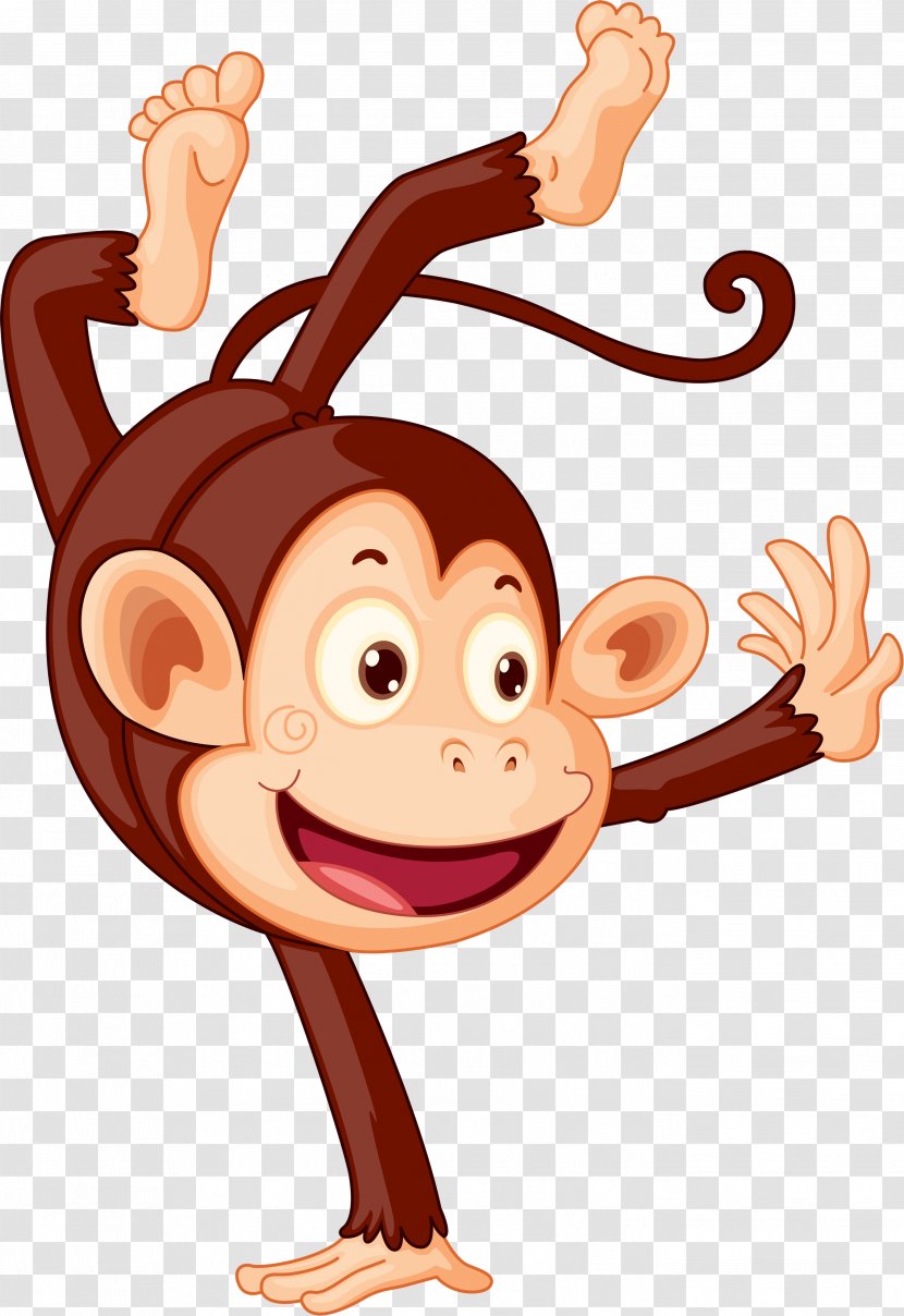 Chimpanzee Monkey Ape - Illustrator Transparent PNG