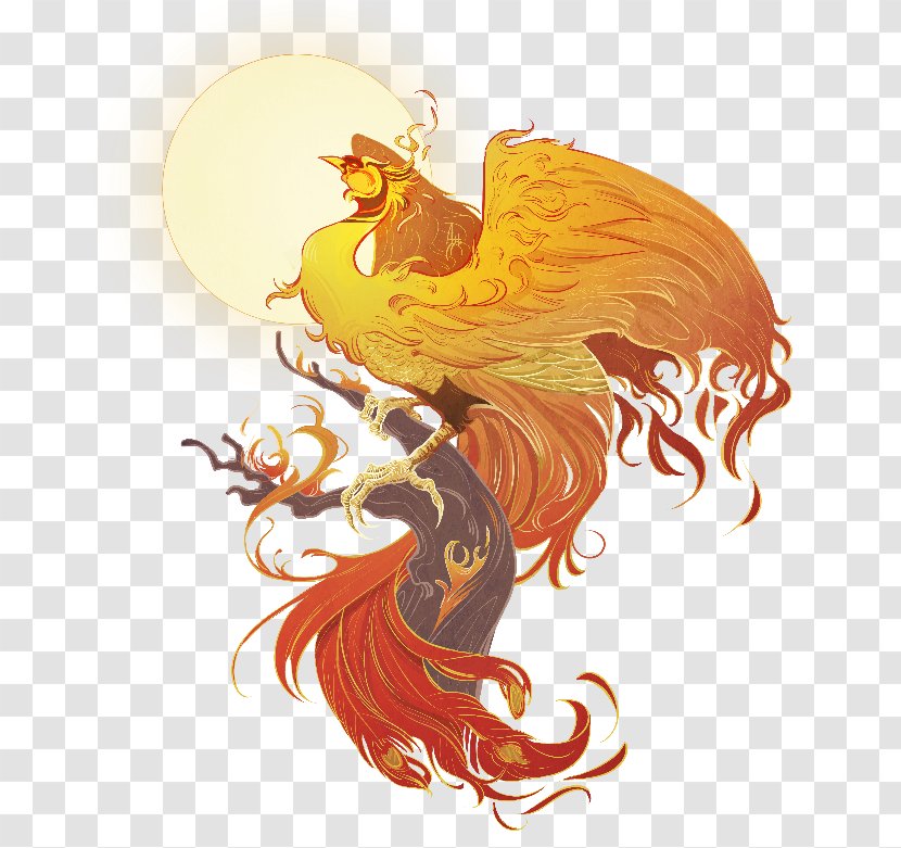 Phoenix Legendary Creature Greek Mythology - Mythical Transparent PNG