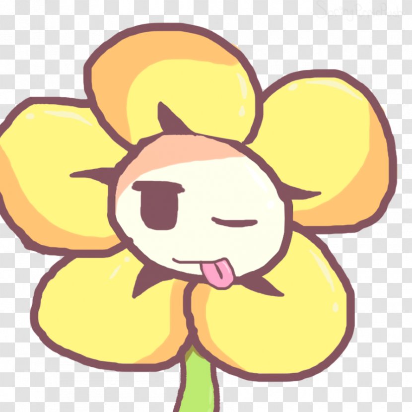 Flowey Undertale Art Drawing Clip - Watercolor - Purple Spaghettieel Transparent PNG