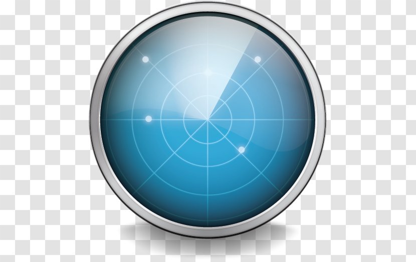 Radar Business User Interface - Electric Blue Transparent PNG