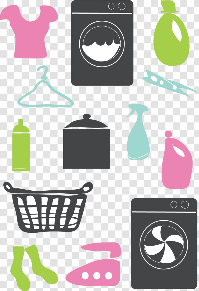 Brand Graphic Design Clip Art - Artwork - Laundry Illustration Transparent PNG