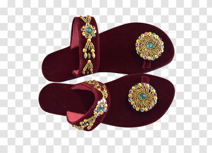 Flip-flops Shoe Clothing Accessories Fashion Maroon - Silhouette - Chappal Transparent PNG