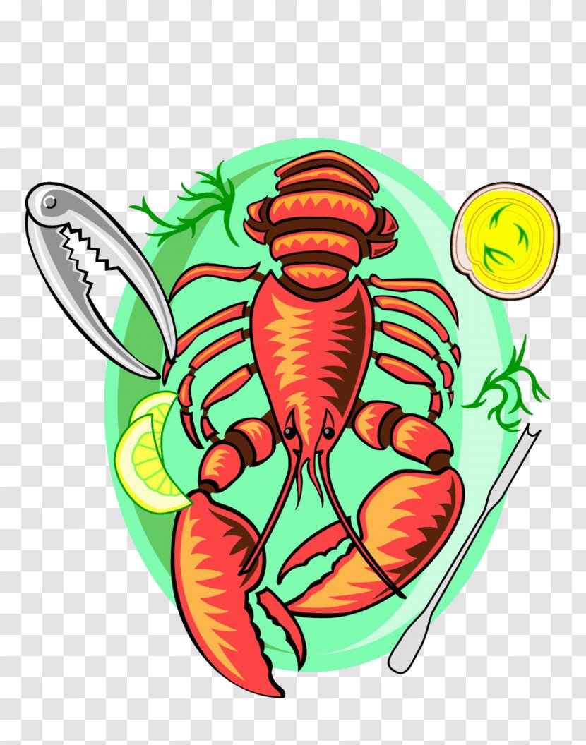 Spiny Lobster Louisiana Crawfish Drawing Image - Decapods - Bikr Design Element Transparent PNG