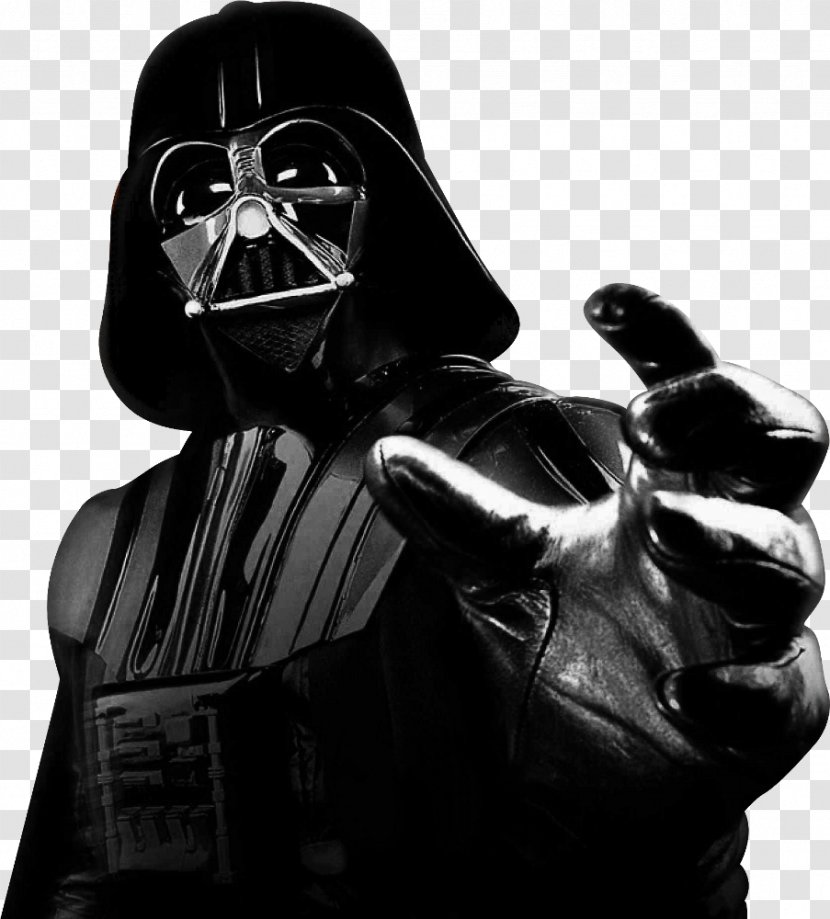 Anakin Skywalker Stormtrooper Luke Dark Lord: The Rise Of Darth Vader Kylo Ren - Black And White Transparent PNG