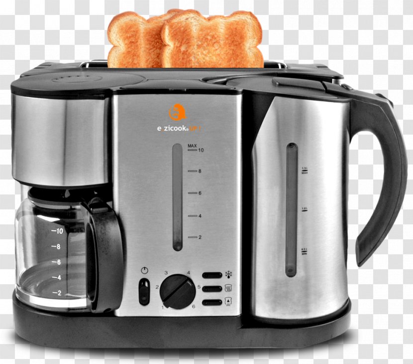 Coffeemaker Breakfast Toaster Espresso - Teapot Transparent PNG