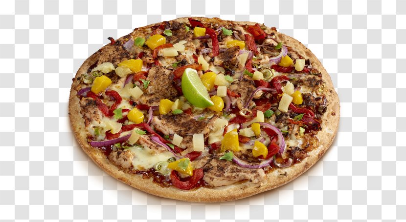California-style Pizza Barbecue Chicken Sicilian Take-out - Cuisine Transparent PNG