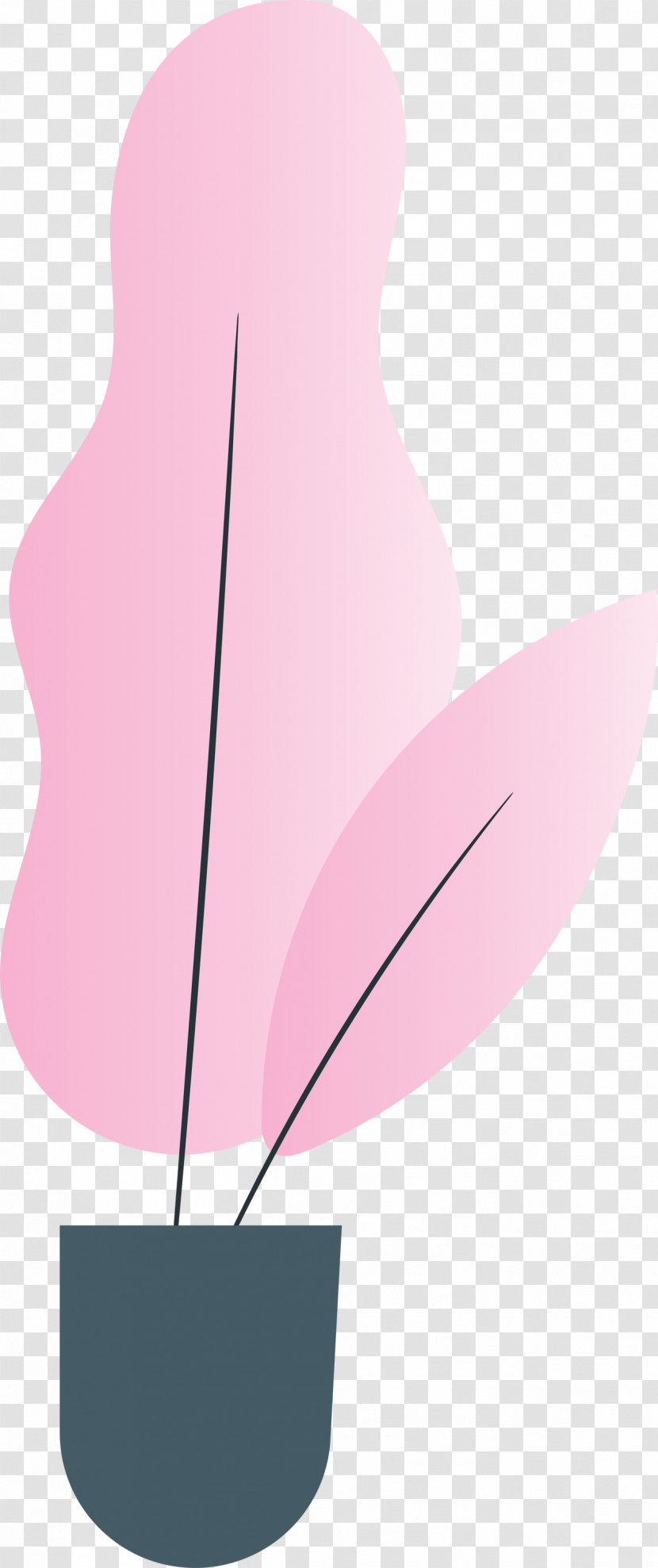Pink M Angle Transparent PNG