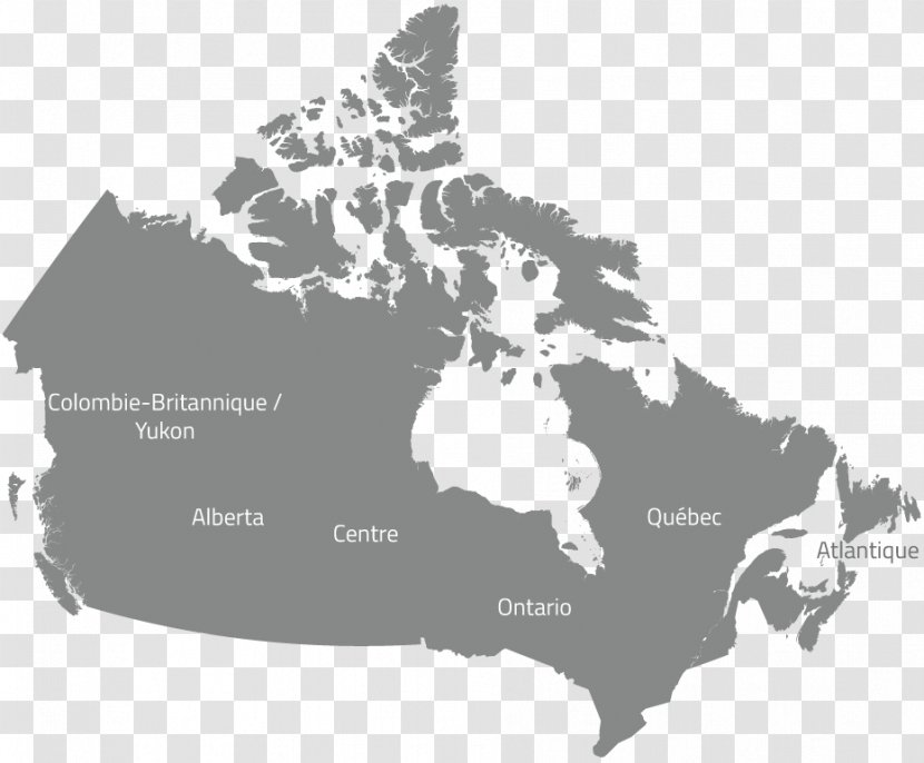 Name Of Canada Vector Map Transparent PNG