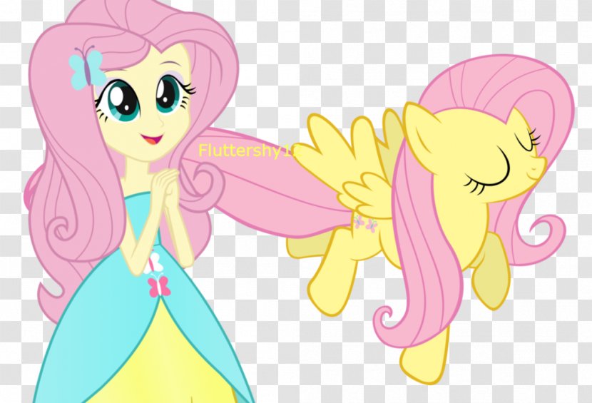 Fluttershy Pinkie Pie Rainbow Dash Pony Applejack - Silhouette - Watercolor Transparent PNG