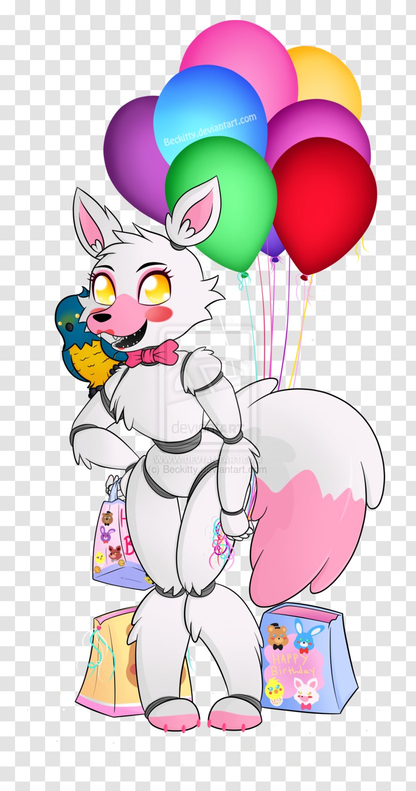 Five Nights At Freddy's 2 Birthday Cake Party - Silhouette - Happy Transparent PNG
