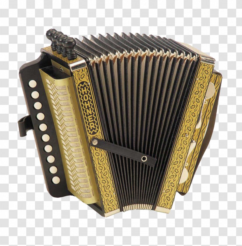 Diatonic Button Accordion Hohner Musical Instrument - Silhouette Transparent PNG