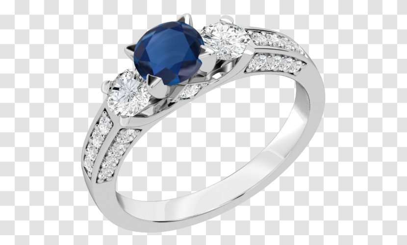 Ring Sapphire Diamond Cut Cubic Zirconia Transparent PNG