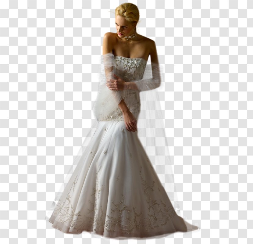 Wedding Dress Bride Evening Gown Woman - Heart Transparent PNG