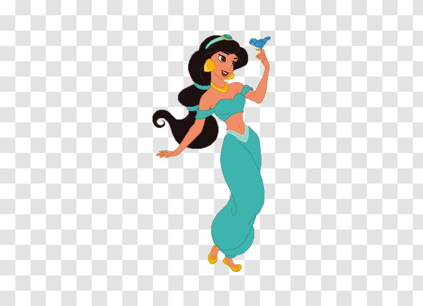Princess Jasmine Aladdin Genie Clip Art Disney - Fictional Character - Clipart Transparent PNG