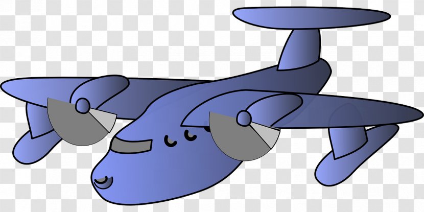 Airplane Flight Clip Art - Wing - Blue Transparent PNG