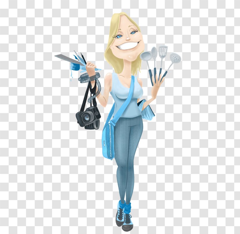 Drawing Woman Clip Art Cartoon Housewife - Handicraft Transparent PNG