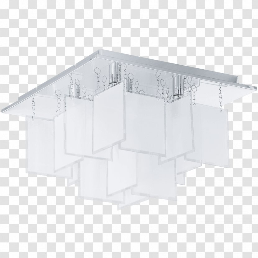 Eglo CONDRADA Floating Square Glass Ceiling Light Fixture Chandelier Lighting - Lamp Transparent PNG