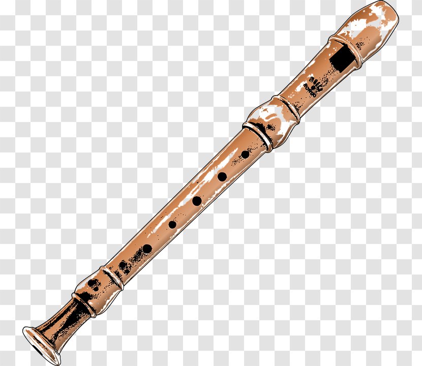 Flute Bamboo Musical Instruments Recorder - Silhouette Transparent PNG