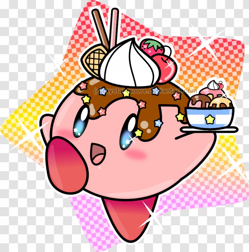 Kirby Super Star Ice Cream Sundae Clip Art - Pictures Transparent PNG
