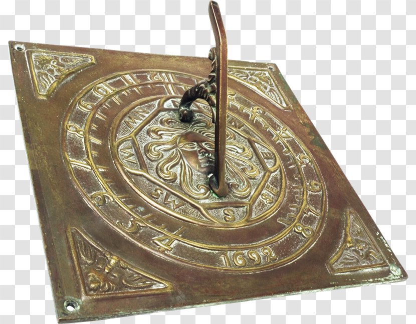 Sundial Clock Watch Bronze Sadovyye Figury - Reloj Transparent PNG