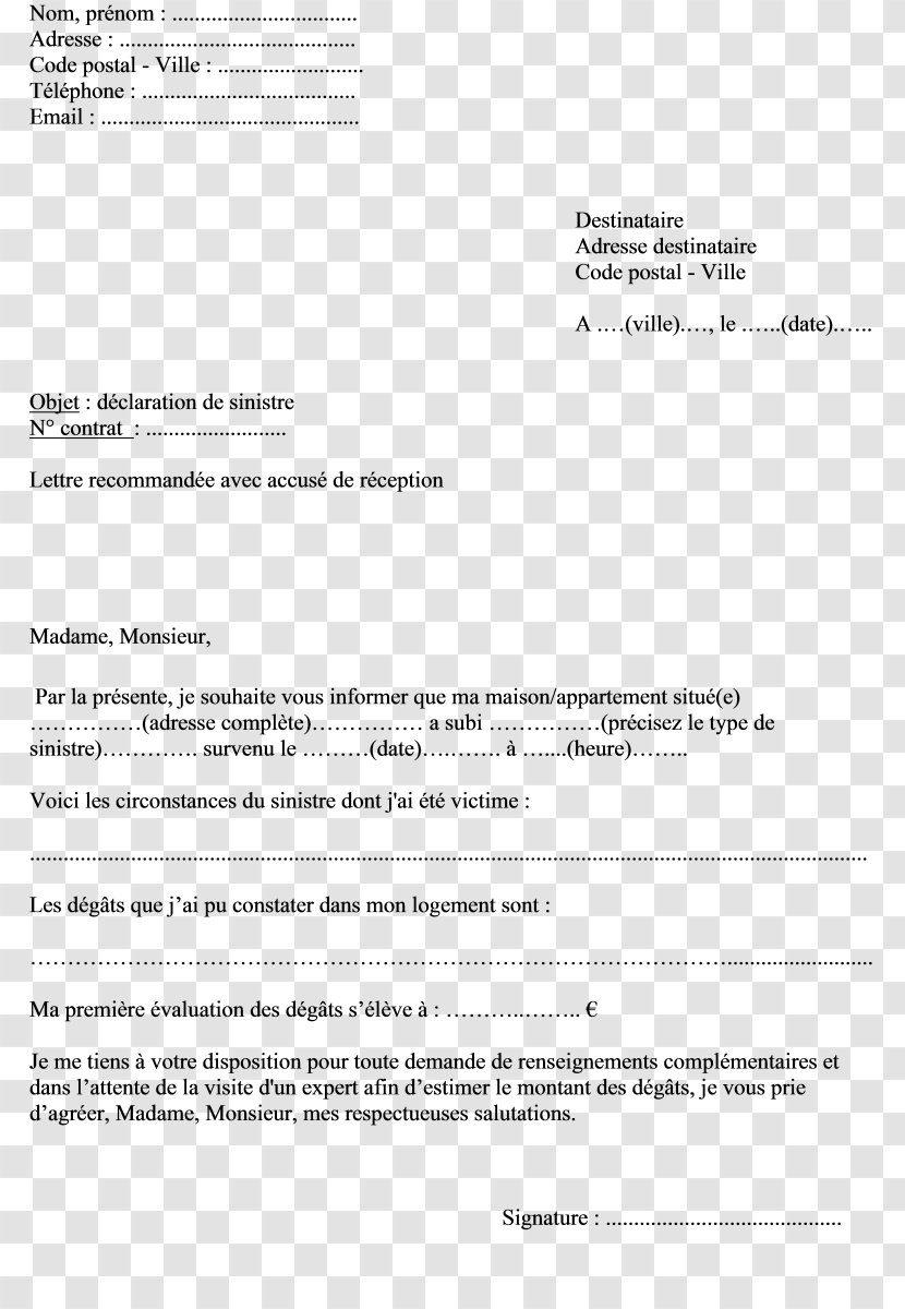 Document Home Insurance Letter Location - Abandon Transparent PNG