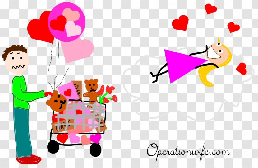 Cartoon Valentine's Day Clip Art - Flower Transparent PNG
