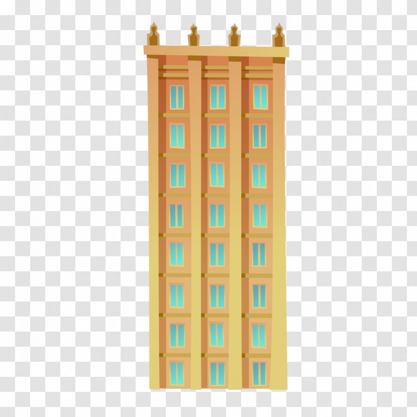 Facade Architecture - Gratis - Golden Tower Building Pattern Transparent PNG