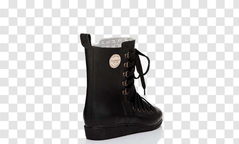 Snow Boot Shoe Wedge Wellington - Black Transparent PNG
