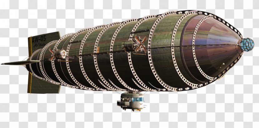 Airship Zeppelin Blimp Desktop Wallpaper - Jet Engine - Steam Punk Transparent PNG