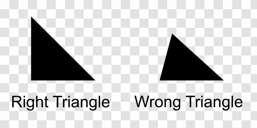 Special Right Triangle Trigonometry - Median - Wrong Transparent PNG