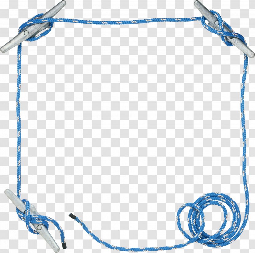 Picture Frames Blue Text Rope - Point - Frame Transparent PNG