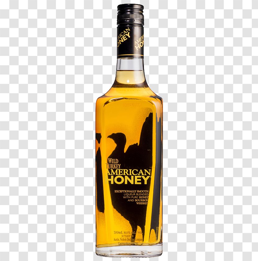 Wild Turkey Bourbon Whiskey American Distilled Beverage - Alcoholic Drink Transparent PNG