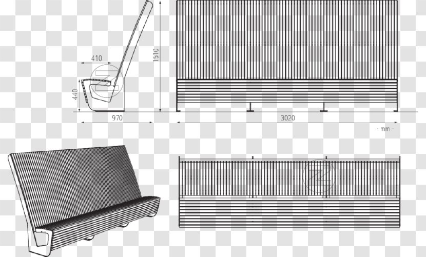 Furniture Bench Armrest Steel Material - Daylighting - Venus Landscape Transparent PNG