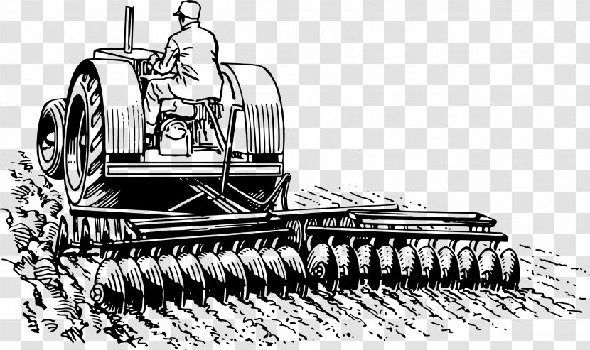 Disc Harrow Desktop Wallpaper Clip Art - Black And White Transparent PNG