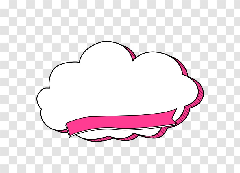 Speech Balloon Pink Cartoon Clip Art - Tree - 云朵 Transparent PNG