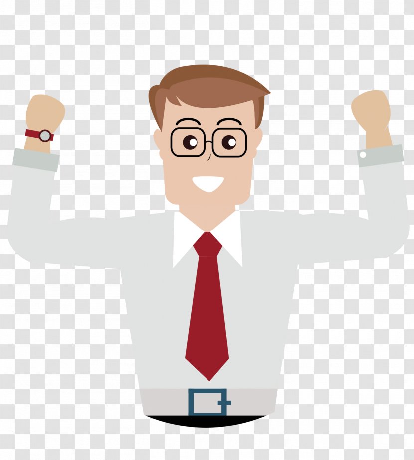 Cartoon Adobe Illustrator - Professional - A Man With His Hands Up Transparent PNG