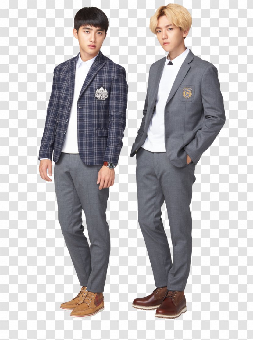 Blazer Clothing School Uniform Ivy Club Corporation EXO - Trousers - Suit Transparent PNG