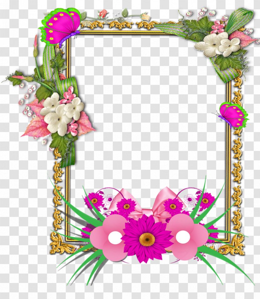 Picture Frames Flower E-card Molding - Floristry - Frame Transparent PNG