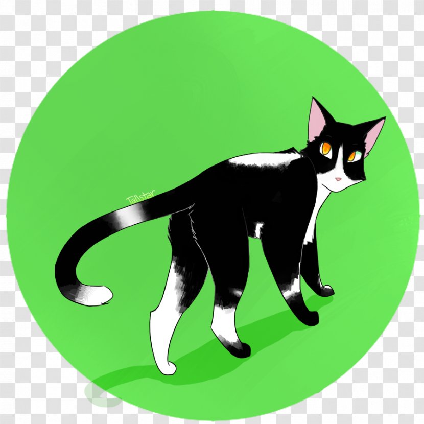 Black Cat Kitten Whiskers Domestic Short-haired - Grass - Moon-lit Transparent PNG
