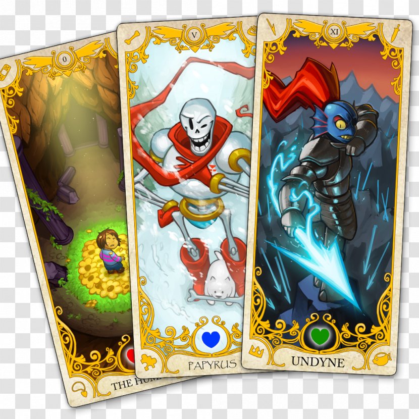 Undertale Tarot Playing Card The Fool Undyne - Posters Transparent PNG