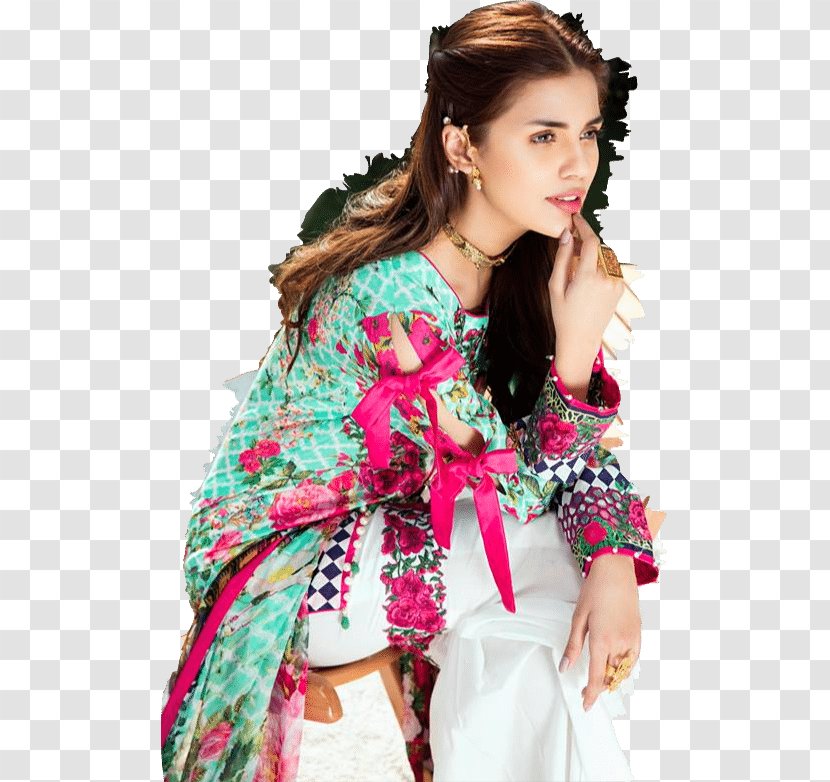 Fashion Model Dress Suit Pakistani Clothing - Tree Transparent PNG