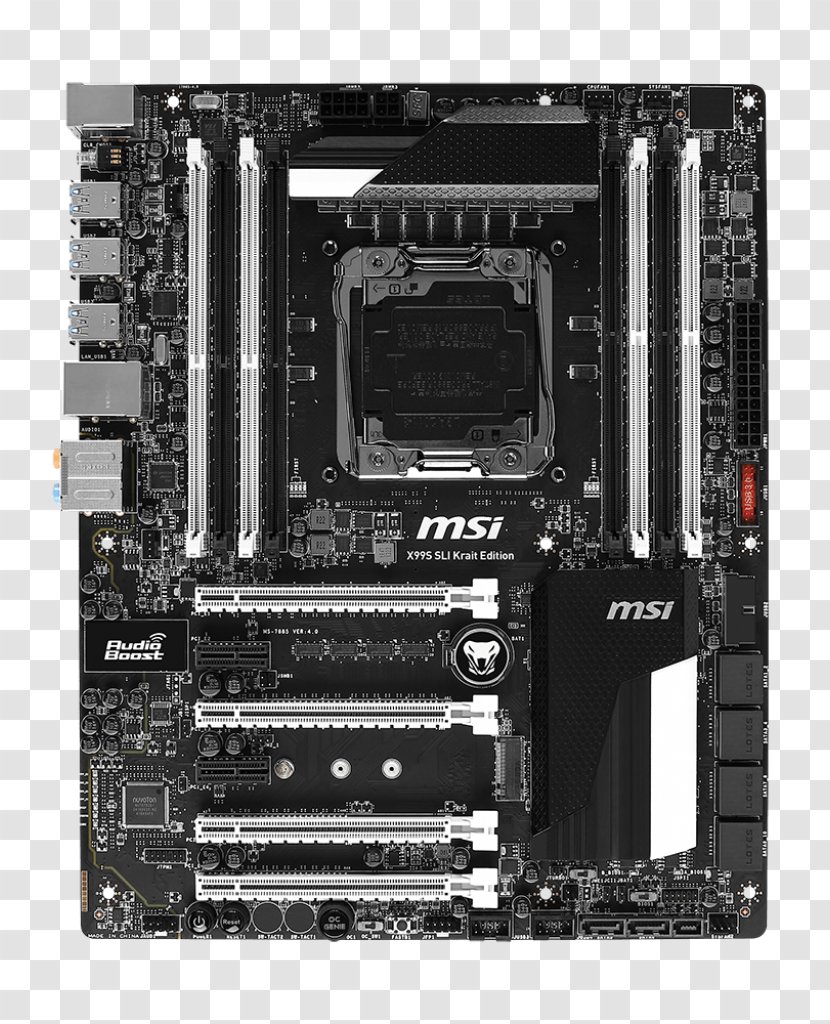 Motherboard Computer Cases & Housings MSI X99S SLI Krait LGA 2011 Intel X99 Transparent PNG