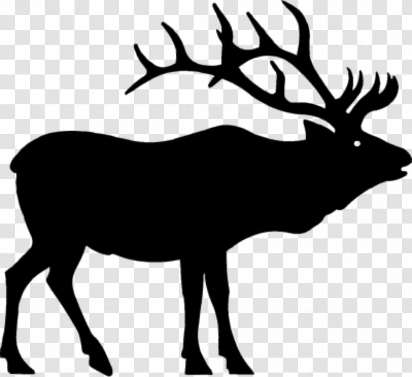 Elk Deer Moose Clip Art - Monochrome Photography - Hunting Transparent PNG
