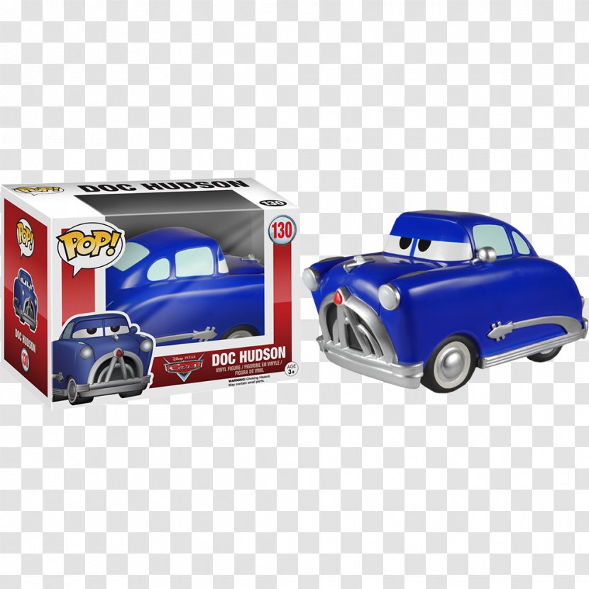 Doc Hudson Mater Lightning McQueen Funko Cars - Action Toy Figures - Disney Transparent PNG