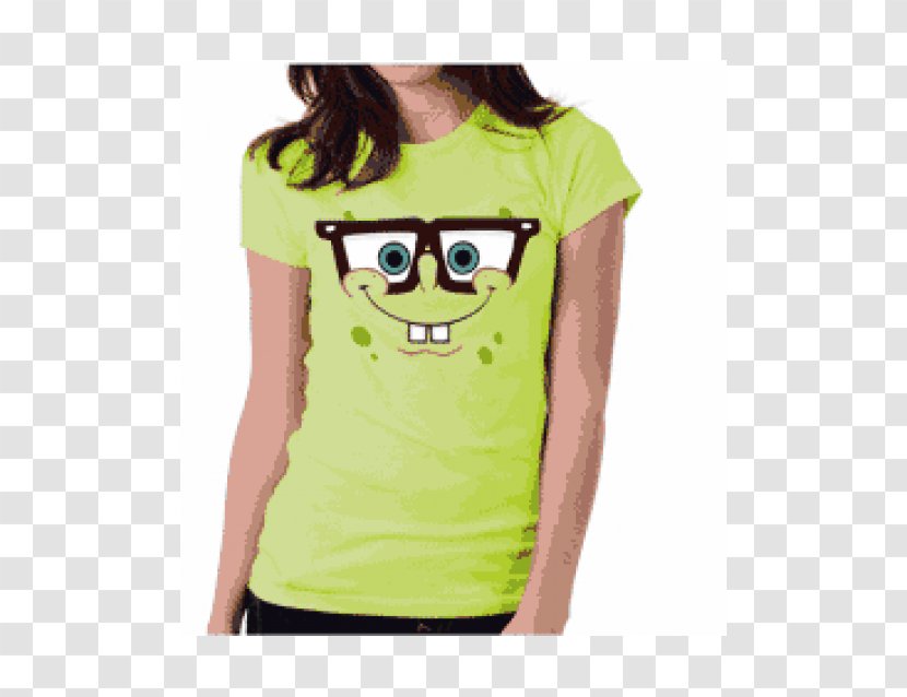 Printed T-shirt Long-sleeved Iron-on - Green Transparent PNG