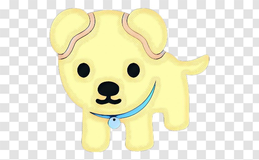 Cartoon Yellow Puppy Animal Figure Toy - Stuffed Snout Transparent PNG