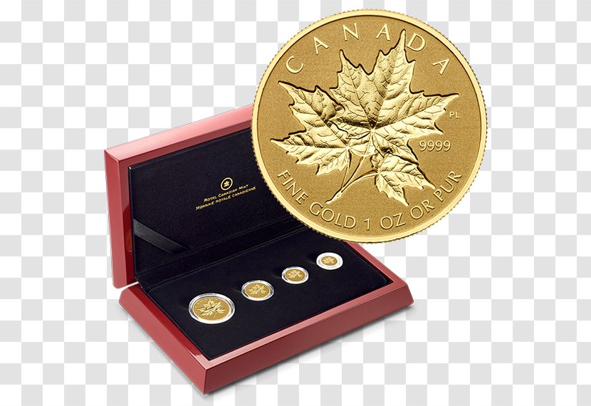 Coin Canada Maple Leaf Gold Sugar - Silver Transparent PNG