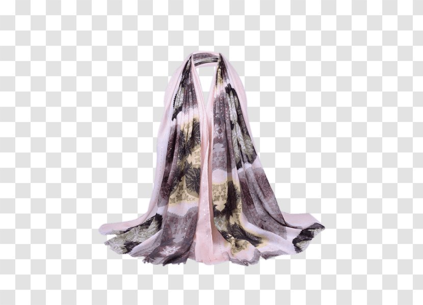 Scarf Fashion Pashmina Shawl Silk - Romper Suit - Purple Transparent PNG
