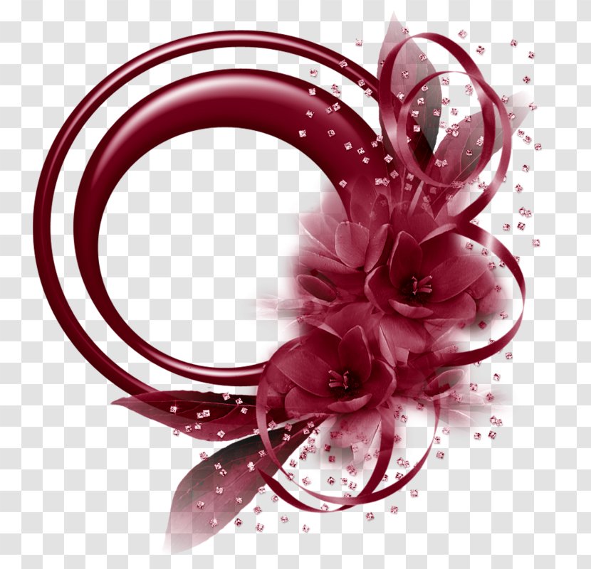 Picture Frame Photography - Magenta - Red Flower Decoration Material Transparent PNG